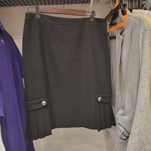 Black Wool Banana Republic skirt